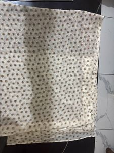 Graceful White Floral Saree