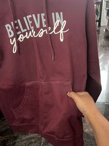 Maroon Hoodie - Believe Yourself