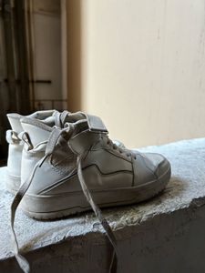 White High-Top Sneakers