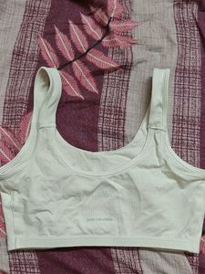 Van Heusen White Sports Bra ( Size- S)