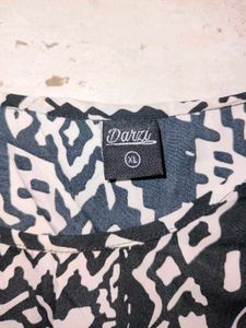 🖤 Trendy Black &amp; White Printed Top | Stylish Casu