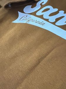 trendy Brown &amp; White San Jose Graphic crop top