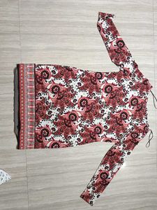 Boho Print Long Sleeve Dress