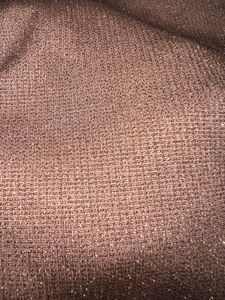 Brown Shimmer Flare Pants with Tie-Up De