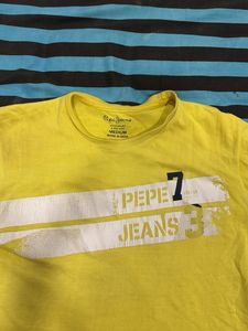 Pepe Jeans Yellow Graphic T-Shirt