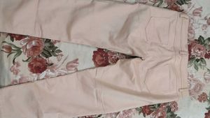 Light Pink Slim Fit Pants