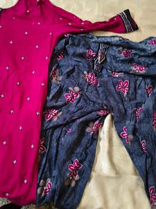 Elegant Pink Kurta with salwar