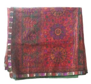 Vibrant Saree with Traditional Motifs