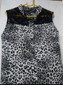 Stylish Puff Sleeve &amp; Leopard Print Tops