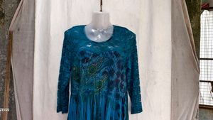 I. sea green Y2K dress