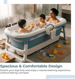 Lifelong Bath Tub for Adults &amp; Kids | Foldable &amp; L