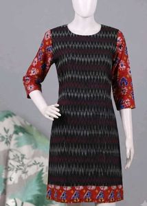 Pure cotton ikkat kurta