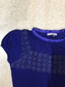 Plaited Neck Top