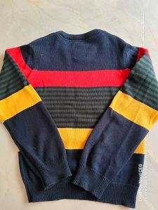 New 8-9 Yrs Kids Sweatshirt (Stripped Multicolor)