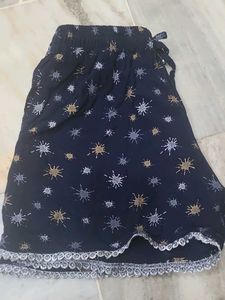Cute Navy Star Print Shorts