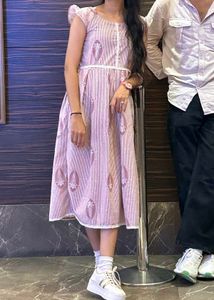 Chic Striped Midi Dress