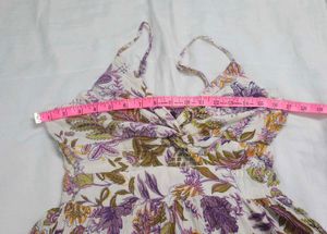 Boho Floral Print Mini Dress