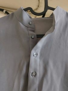 Armani Men's Grey Kurta with Bellbottom pant