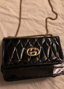 gucci designedChic Black Patent Bag