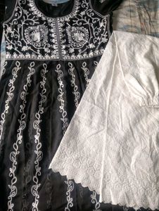 Black & White Kurta