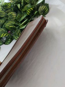 Livia Brown Plain Wallet (Women)