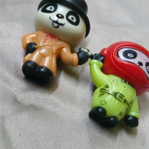 Set of 2 Magician and Racer Panda