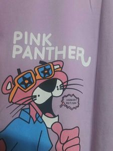 Lavender Panther Hoodie Dress