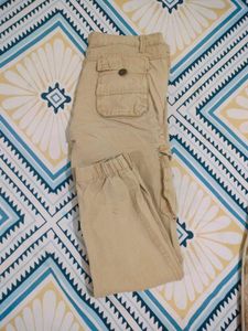 Men's t Shirt and Khaki Cargo Pants Set