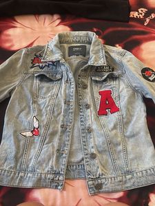 ONLY Denim Jacket with Patches