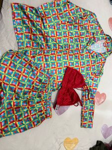 Clovia emoji night suit 3 piece