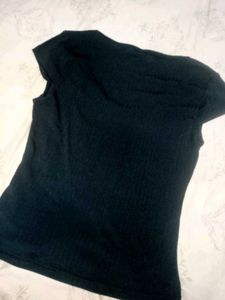 Button-Front Knit Top