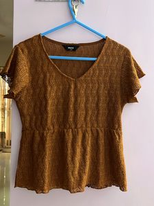 Beautiful Orange Crochet Top
