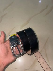 Classic Black Leather Belt