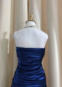 Elegant Ruched Strapless Evening Gown