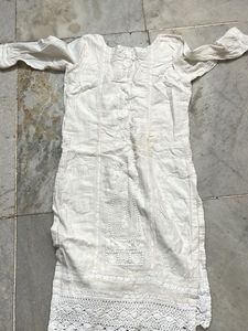 Elegant White Chikankari Kurta