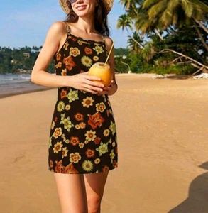 Floral Print Summer Mini Dress