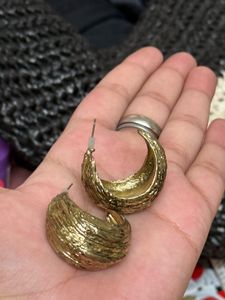 Textured Hoop Earrings