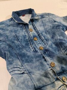 Stylish Denim Jacket - Button Down
