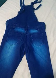 Y2k Blue Denim Dungaree