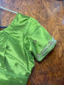 Beautiful Green Embroidered Blouse