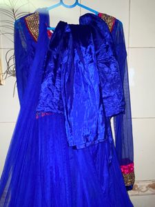 Blue/ Pink Anarkali