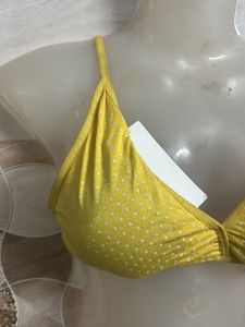 Yellow Polka Dot Bra