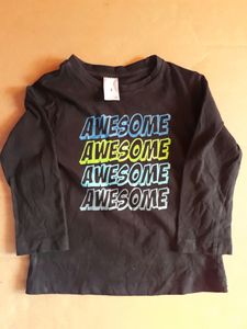 Long Sleeves Cotton Tshirt for 2-3yr old kids