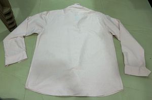 Men's Pink Long Sleeve Button-Up Shirt