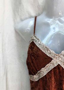 velvet brown slip