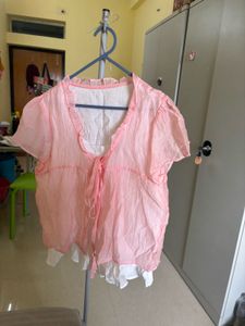 Savana Pink Ruffle top