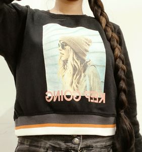 Black Sweatshirt TOP