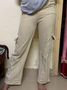 Beige Cargo Pants