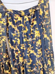 Shein Chic Printed Long Sleeve Mini Dress