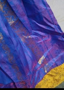 NEW Elegant Blue &amp; Gold Ethnic Gown